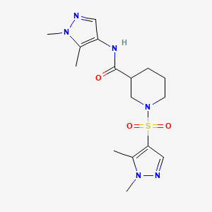 N-(1,5-dimethyl-1H-pyrazol-4-yl)-1-[(1,5-dimethyl-1H-pyrazol-4-yl)sulfonyl]piperidine-3-carboxamide