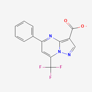 5-Phenyl-7-(trifluoromethyl)pyrazolo[1,5-a]pyrimidine-3-carboxylate