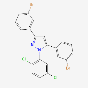 3,5-bis(3-bromophenyl)-1-(2,5-dichlorophenyl)-1H-pyrazole