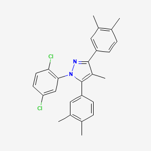 1-(2,5-dichlorophenyl)-3,5-bis(3,4-dimethylphenyl)-4-methyl-1H-pyrazole