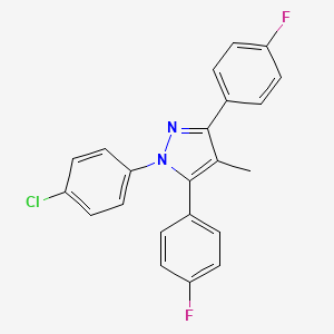 1-(4-chlorophenyl)-3,5-bis(4-fluorophenyl)-4-methyl-1H-pyrazole