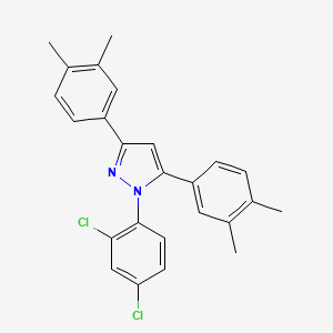 1-(2,4-dichlorophenyl)-3,5-bis(3,4-dimethylphenyl)-1H-pyrazole