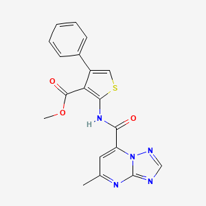 Methyl 2-{[(5-methyl[1,2,4]triazolo[1,5-a]pyrimidin-7-yl)carbonyl]amino}-4-phenylthiophene-3-carboxylate