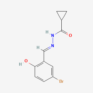 N'-[(E)-(5-bromo-2-hydroxyphenyl)methylidene]cyclopropanecarbohydrazide