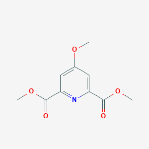 molecular formula C10H11NO5 B010923 2,6-吡啶二甲酸，4-甲氧基，二甲酯 CAS No. 19872-93-6