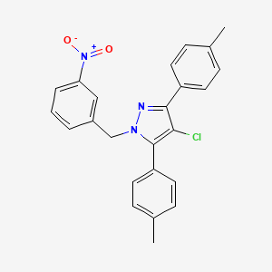 4-chloro-3,5-bis(4-methylphenyl)-1-(3-nitrobenzyl)-1H-pyrazole