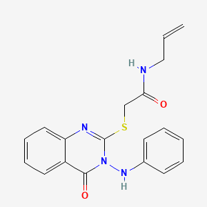 2-{[4-oxo-3-(phenylamino)-3,4-dihydroquinazolin-2-yl]sulfanyl}-N-(prop-2-en-1-yl)acetamide