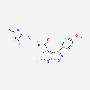 N-[3-(3,5-dimethyl-1H-pyrazol-1-yl)propyl]-3-(4-methoxyphenyl)-6-methyl[1,2]oxazolo[5,4-b]pyridine-4-carboxamide