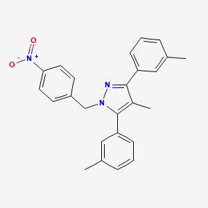 4-methyl-3,5-bis(3-methylphenyl)-1-(4-nitrobenzyl)-1H-pyrazole