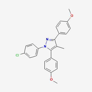 1-(4-chlorophenyl)-3,5-bis(4-methoxyphenyl)-4-methyl-1H-pyrazole