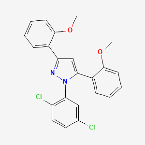 1-(2,5-dichlorophenyl)-3,5-bis(2-methoxyphenyl)-1H-pyrazole