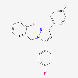 1-(2-fluorobenzyl)-3,5-bis(4-fluorophenyl)-1H-pyrazole