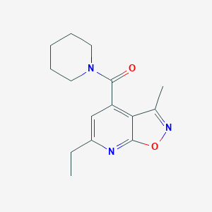 (6-Ethyl-3-methyl[1,2]oxazolo[5,4-b]pyridin-4-yl)(piperidin-1-yl)methanone