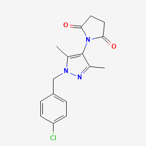 1-[1-(4-chlorobenzyl)-3,5-dimethyl-1H-pyrazol-4-yl]pyrrolidine-2,5-dione