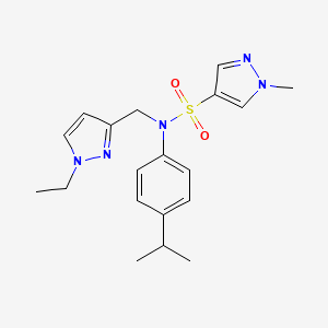 N-[(1-ethyl-1H-pyrazol-3-yl)methyl]-1-methyl-N-[4-(propan-2-yl)phenyl]-1H-pyrazole-4-sulfonamide