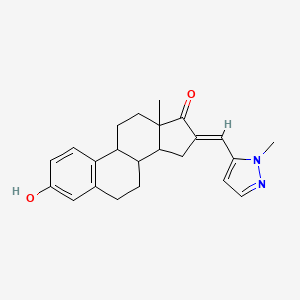 (16E)-3-hydroxy-16-[(1-methyl-1H-pyrazol-5-yl)methylidene]estra-1,3,5(10)-trien-17-one