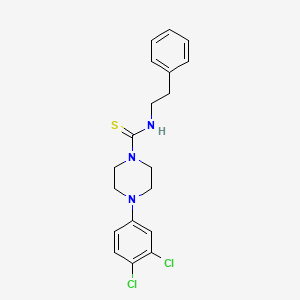 4-(3,4-dichlorophenyl)-N-(2-phenylethyl)piperazine-1-carbothioamide