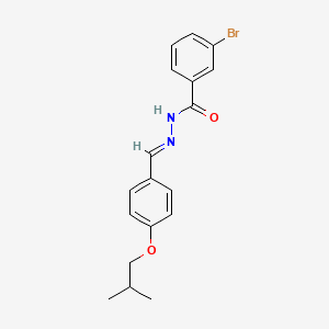 3-bromo-N'-{(E)-[4-(2-methylpropoxy)phenyl]methylidene}benzohydrazide