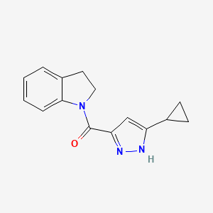 (3-cyclopropyl-1H-pyrazol-5-yl)(2,3-dihydro-1H-indol-1-yl)methanone