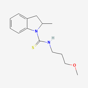 N-(3-methoxypropyl)-2-methyl-2,3-dihydro-1H-indole-1-carbothioamide