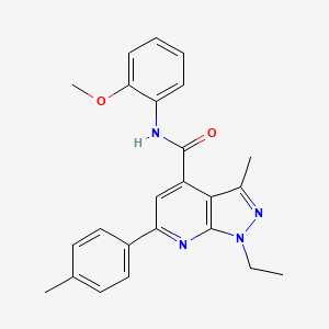 1-ethyl-N-(2-methoxyphenyl)-3-methyl-6-(4-methylphenyl)-1H-pyrazolo[3,4-b]pyridine-4-carboxamide