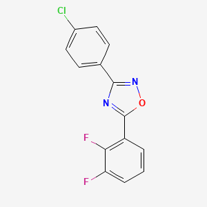 3-(4-Chlorophenyl)-5-(2,3-difluorophenyl)-1,2,4-oxadiazole