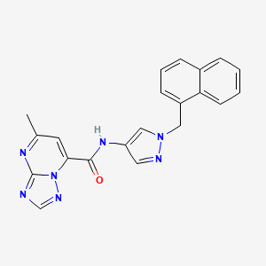 5-methyl-N-[1-(naphthalen-1-ylmethyl)-1H-pyrazol-4-yl][1,2,4]triazolo[1,5-a]pyrimidine-7-carboxamide