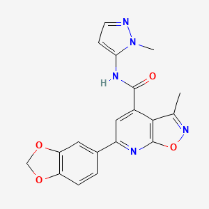 6-(1,3-benzodioxol-5-yl)-3-methyl-N-(1-methyl-1H-pyrazol-5-yl)[1,2]oxazolo[5,4-b]pyridine-4-carboxamide