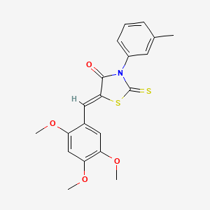 (5Z)-3-(3-methylphenyl)-2-thioxo-5-(2,4,5-trimethoxybenzylidene)-1,3-thiazolidin-4-one