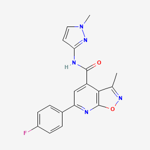 6-(4-fluorophenyl)-3-methyl-N-(1-methyl-1H-pyrazol-3-yl)[1,2]oxazolo[5,4-b]pyridine-4-carboxamide