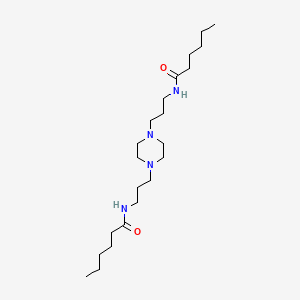 N,N'-(piperazine-1,4-diyldipropane-3,1-diyl)dihexanamide