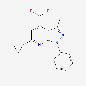 6-cyclopropyl-4-(difluoromethyl)-3-methyl-1-phenyl-1H-pyrazolo[3,4-b]pyridine