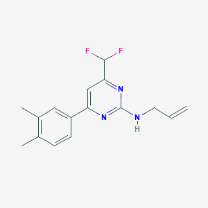 4-(difluoromethyl)-6-(3,4-dimethylphenyl)-N-(prop-2-en-1-yl)pyrimidin-2-amine