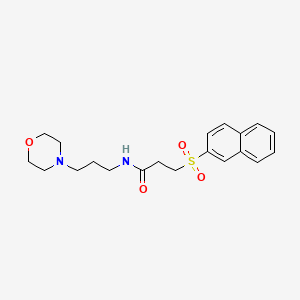 N-[3-(morpholin-4-yl)propyl]-3-(naphthalen-2-ylsulfonyl)propanamide