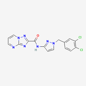 N-[1-(3,4-dichlorobenzyl)-1H-pyrazol-3-yl][1,2,4]triazolo[1,5-a]pyrimidine-2-carboxamide