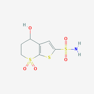 B010924 5,6-Dihydro-4-hydroxy-4H-thieno[2,3-b]thiopyran-2-sulfonamide 7,7-dioxide CAS No. 105951-30-2