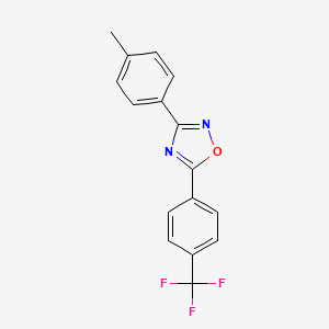 3-(4-Methylphenyl)-5-[4-(trifluoromethyl)phenyl]-1,2,4-oxadiazole