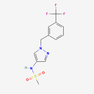 N-{1-[3-(trifluoromethyl)benzyl]-1H-pyrazol-4-yl}methanesulfonamide