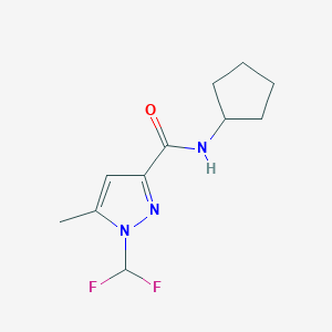 N-cyclopentyl-1-(difluoromethyl)-5-methyl-1H-pyrazole-3-carboxamide