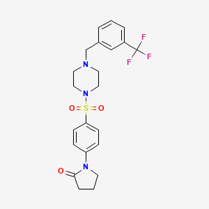 1-[4-({4-[3-(Trifluoromethyl)benzyl]piperazin-1-yl}sulfonyl)phenyl]pyrrolidin-2-one