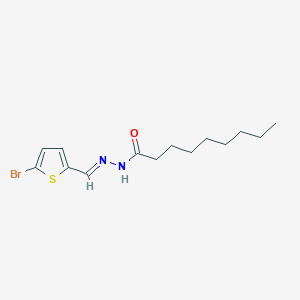 molecular formula C14H21BrN2OS B10924271 N'-[(E)-(5-bromothiophen-2-yl)methylidene]nonanehydrazide 