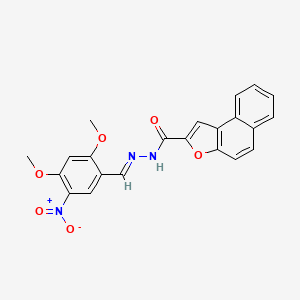 N'-[(E)-(2,4-dimethoxy-5-nitrophenyl)methylidene]naphtho[2,1-b]furan-2-carbohydrazide