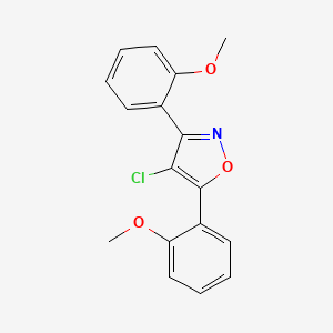 4-Chloro-3,5-bis(2-methoxyphenyl)-1,2-oxazole