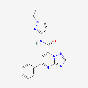 N-(1-ethyl-1H-pyrazol-3-yl)-5-phenyl[1,2,4]triazolo[1,5-a]pyrimidine-7-carboxamide