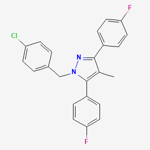 1-(4-chlorobenzyl)-3,5-bis(4-fluorophenyl)-4-methyl-1H-pyrazole