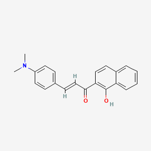 molecular formula C21H19NO2 B10924532 (2E)-3-[4-(dimethylamino)phenyl]-1-(1-hydroxynaphthalen-2-yl)prop-2-en-1-one 