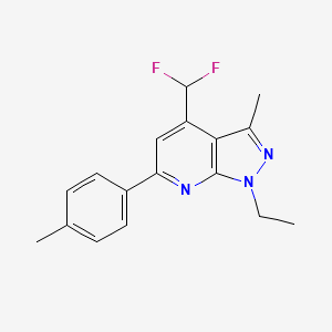 4-(difluoromethyl)-1-ethyl-3-methyl-6-(4-methylphenyl)-1H-pyrazolo[3,4-b]pyridine