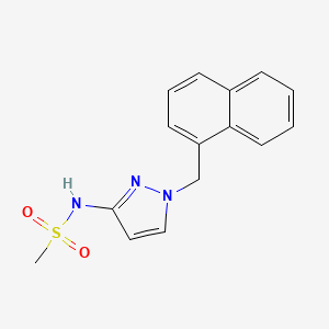 N-[1-(naphthalen-1-ylmethyl)-1H-pyrazol-3-yl]methanesulfonamide