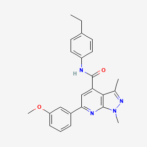 N-(4-ethylphenyl)-6-(3-methoxyphenyl)-1,3-dimethyl-1H-pyrazolo[3,4-b]pyridine-4-carboxamide