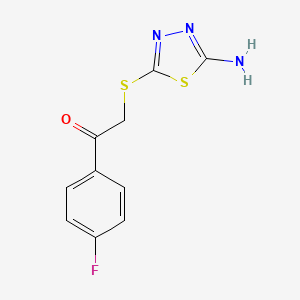 2-[(5-Amino-1,3,4-thiadiazol-2-yl)sulfanyl]-1-(4-fluorophenyl)ethanone